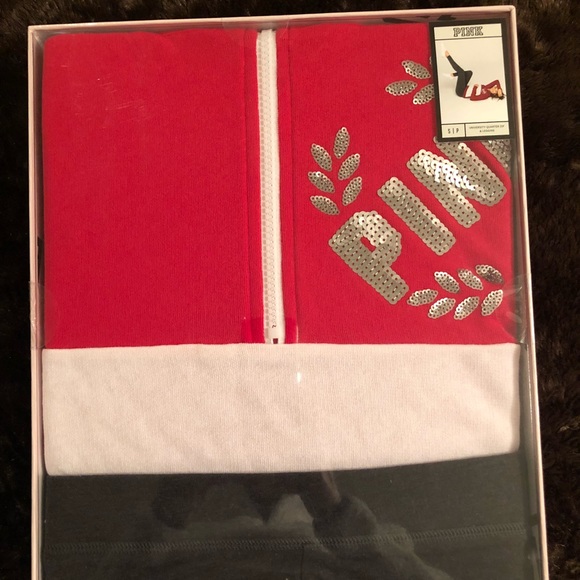NWT PINK University Quarter Zip & Legging Set - Picture 2 of 6